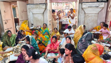 101 किलो का निर्वाण लाडू चढ़ाकर मनाया पुष्पदंत नाथ का निर्वाण महोत्सव,
