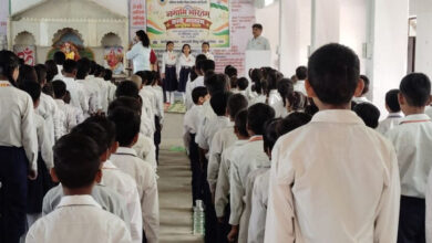 वंदे मातरम् के 150 वर्ष पूरे होने पर गूंजे राष्ट्रभक्ति के स्वर।