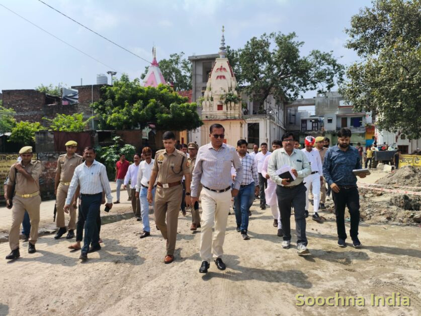 शाहजहांपुर: 18.59 करोड़ की लागत से बन रहा परशुराम मंदिर, डीएम का निर्देश- 30 नवंबर तक पूरा करें निर्माण कार्य