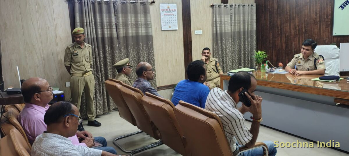 व्यापार मंडल के पदाधिकारियों से मिले एएसपी, समस्याओं के त्वरित निस्तारण के निर्देश।