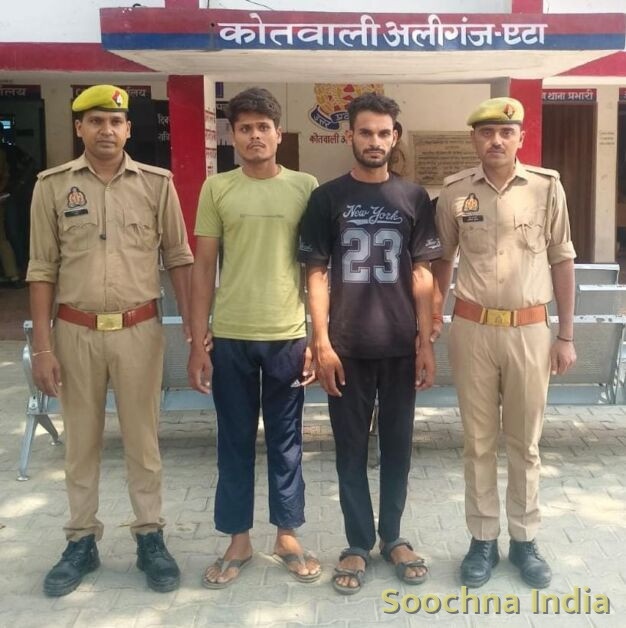रात में ट्रॉली चोरी, सुबह पुलिस के हत्थे चढ़े दो आरोपी,