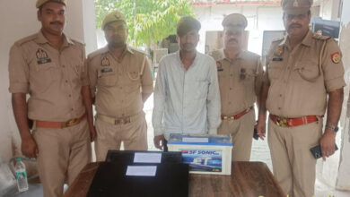 चोरी के सामान समेत युवक गिरफ्तार, दो टीवी और बैटरी बरामद,