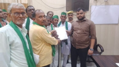 किसान यूनियन ने पांच सूत्रीय मांगों का ज्ञापन सौंपा।